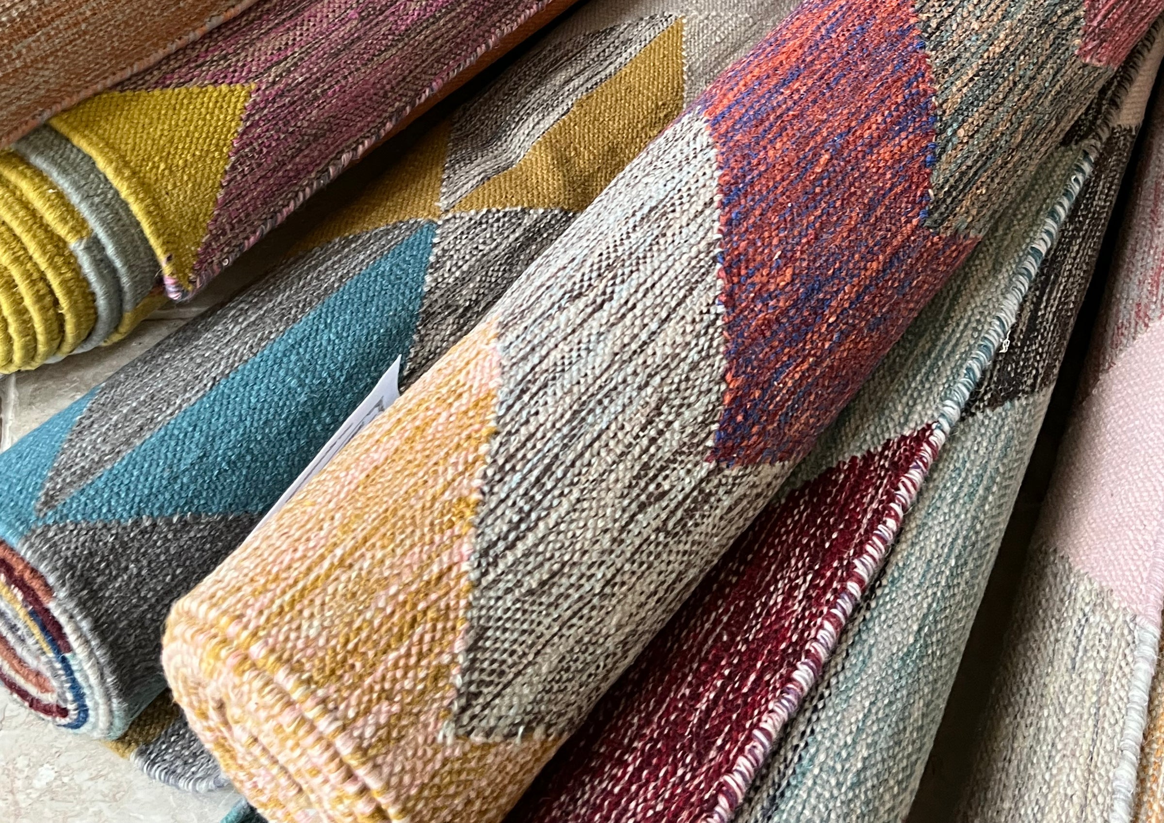 Recycled rugs made from wool